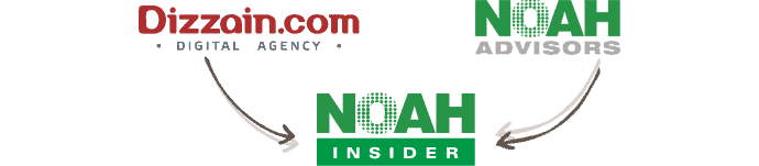 Dizzain.com, NOAH Advisors and Dealroom logos