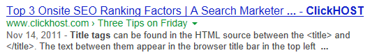 Example of using Title