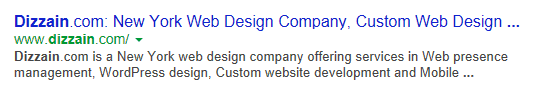 Dizzain.com search results