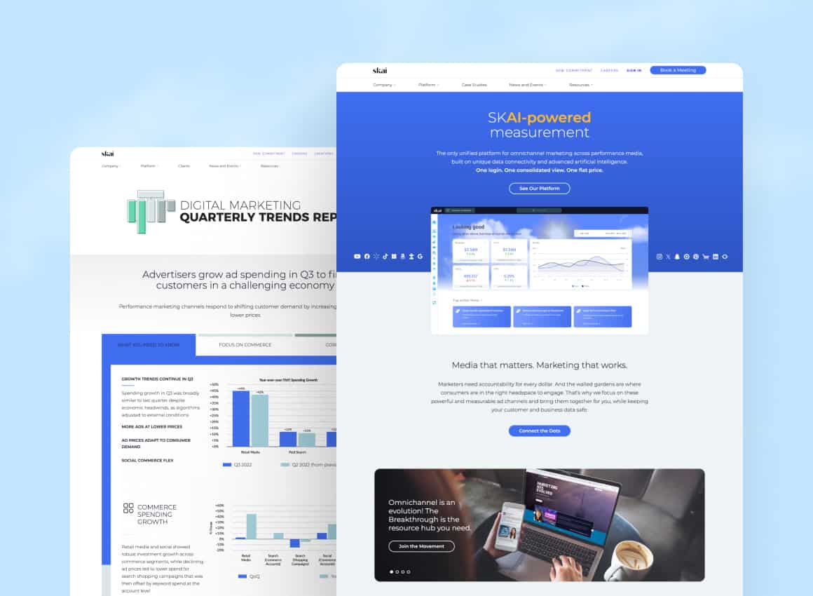 Skai.io: AdTech Website Development & Conversion Optimization